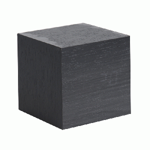 Mini Cube wekker zwart