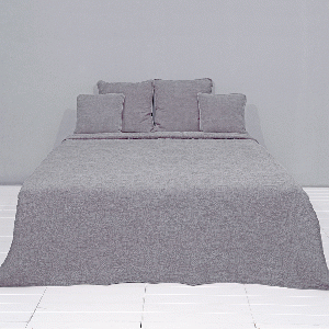 Clayre & Eef - Bedsprei Stonewashed Grey 230 x 260 cm