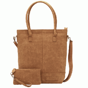 Zebra Trends - Zebra Natural Shopper met rits Camel