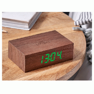 Gingko - Flip Click Clock Walnut