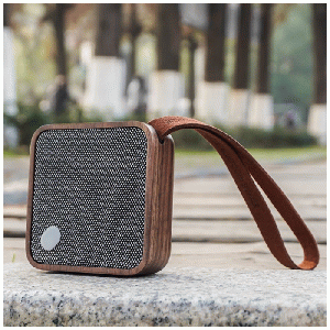 Mi Square Pocket Bluetooth Speaker Walnut