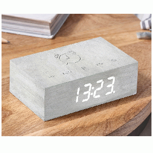 Gingko - Flip Click Clock White Birch