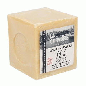 La Corvette - Savon de Marseille Cube Blanc 300 gr (biologisch)