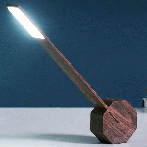 Gingko - Octagon One Desk Light - Walnut