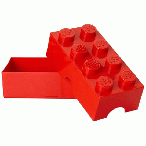 Lego Lunchbox Classic Brick 8 - Rood