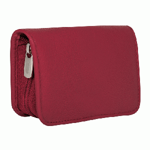 Erbe Lederen Manicure Etui met Ritssluiting Rood (5-delig)