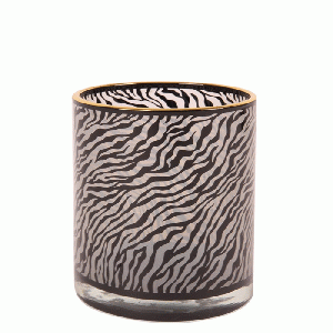 Baroque House of Classics - Theelichthouder Zebra Black & White 8 cm