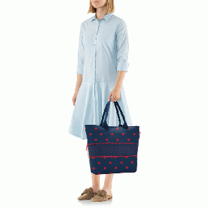 Reisenthel Shopper E1 Mixed Dots Red