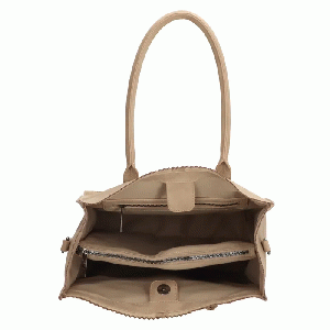 Zebra Natural Bag Rosa Zand Suedine