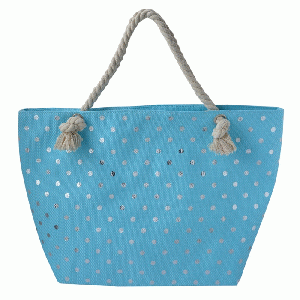 Juleeze - Strandtas Stippen blauw