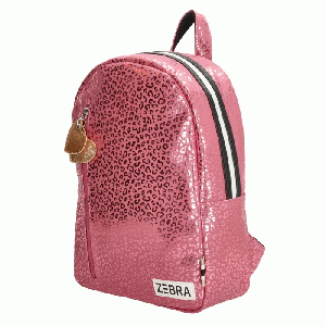 Zebra Rugzak Pink Metallic Leopard (M)