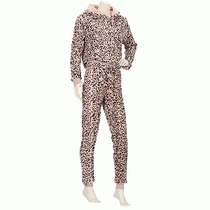 Huispak dames Leopard roze - maat S/M