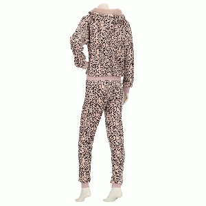 Huispak dames Leopard roze - maat S/M