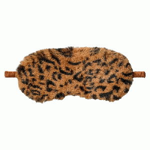 Warmwaterkruik met slaapmasker Leopard bruin