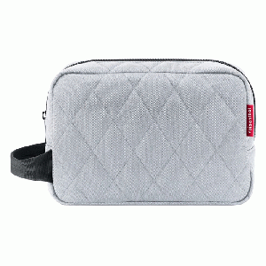 Cosmeticpouch M Rhombus Light Grey