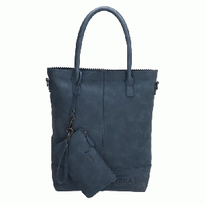 Zebra Trends - Zebra Natural Shopper met rits Jeans Blauw Suedine