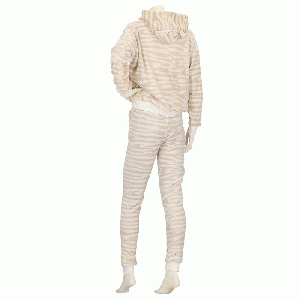 Huispak dames Zebra beige - maat S/M