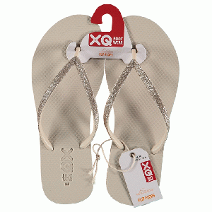 XQ Footwear - Flip Flops Teenslippers Dames glitter zand - maat 37