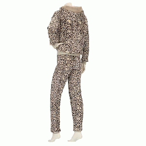 Huispak dames Leopard beige - maat S/M