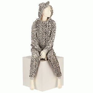 Huispak dames Leopard beige - maat S/M