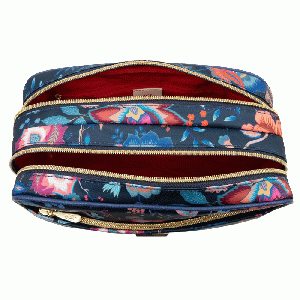 Chloe Pocket Cosmetic Bag - Blue Iris