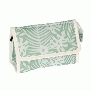 Make-up tas met spiegel Palm groen