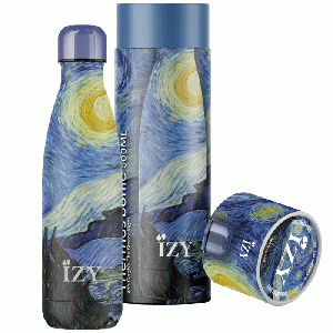 IZY Bottles - Van Gogh - Sterrennacht drinkfles RVS 500 ml