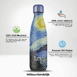 Van Gogh - Sterrennacht drinkfles RVS 500 ml