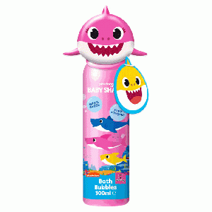 Baby Shark Bath Bubbles 300 ml met speeltje - roze