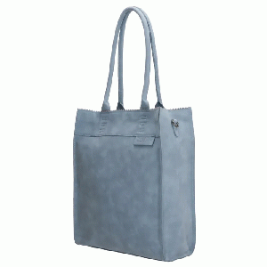 Zebra Shopper Merel met rits Licht Blauw