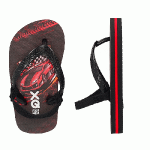 XQ Footwear - Flip Flops Teenslippers Boys Racewagen - maat 23/24 (met hakbandje)