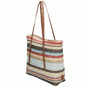 Strandtas Multi Color Stripes