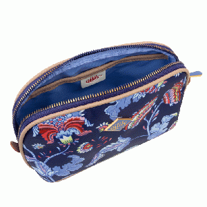 Colette Cosmetic Bag - Blue Print