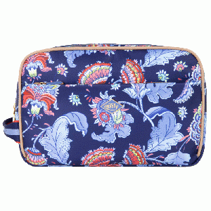 Oilily - Chloe Pocket Cosmetic Bag - Blue Print