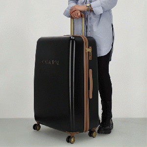 Charm London Travel Trolley Koffer L - Zwart