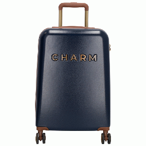 Charm London Travel Trolley Handbagage Koffer S - Blauw