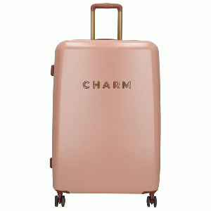 Charm London Travel Trolley Koffer L - Roze