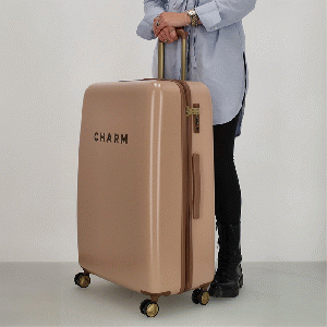 Charm London Travel Trolley Koffer L - Roze