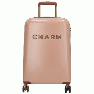 Charm London Travel Trolley Handbagage Koffer S - Roze