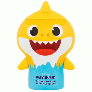 Baby Shark bath & showergel 350 ml - geel