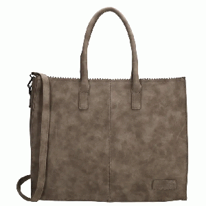 Zebra Trends - Zebra Natural Bag Lisa XL Donkerbruin Suedine