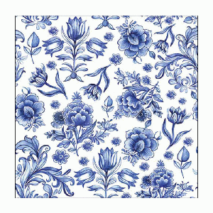 Museum Editions - Servetten Delfts Blauwe Bloemen (20 stuks)