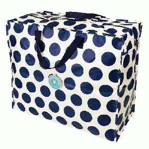 Rex London - Jumbo opbergtas Spotlight Navy on White