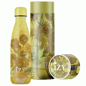 IZY Bottles - Van Gogh - Zonnebloemen drinkfles RVS 500 ml