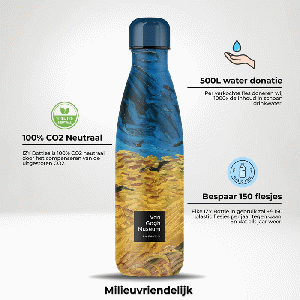 Van Gogh - Korenveld drinkfles RVS 500 ml