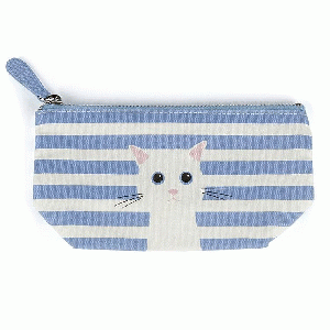 Catseye London Make-up tasje Blue Cotton Cat